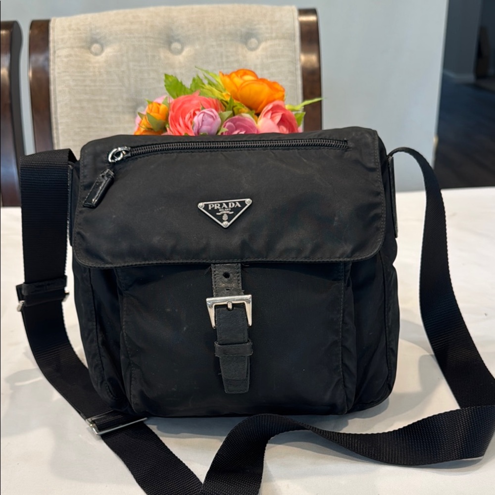 Authentic Prada Black Crossbody bag with authenticity card - Picture 1 of 16